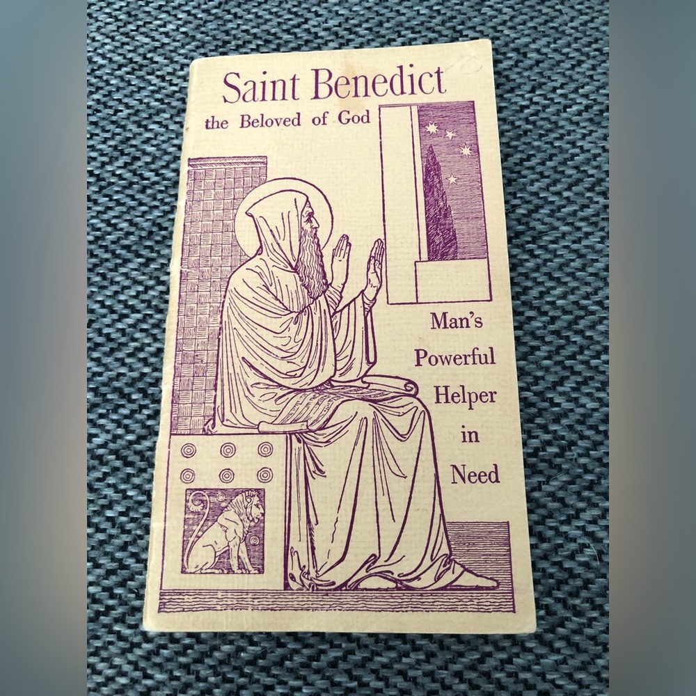 Vintage 1949 Saint Benedict The Beloved Of God Booklet